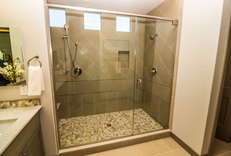 Seamless Glass Shower Enclosure