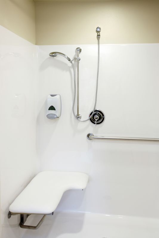 Shower with Built-in Seating